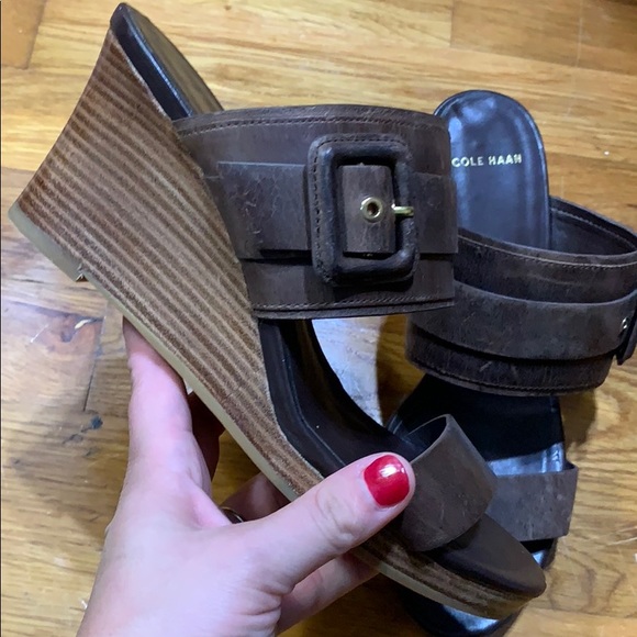 Cole Haan Weathered brown wedges - Picture 4 of 6